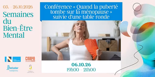 Konferenz ,,Wann d'Pubert\u00e9it op d'Menopaus tr\u00ebfft'' mat Table-ronde