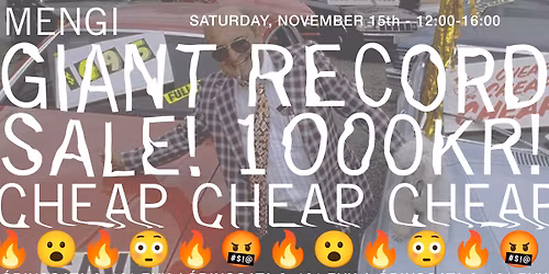 MENGI'S GIANT 1000kr RECORD SALE!