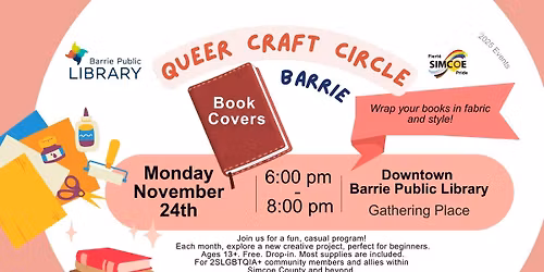 Queer Craft Circle, Barrie: Book Covers
