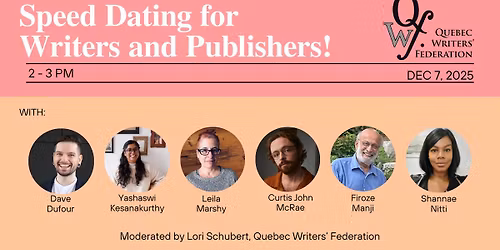 Speed Dating for Writers and Publishers!