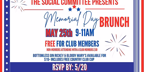 Memorial Day Brunch- Summer Kickoff