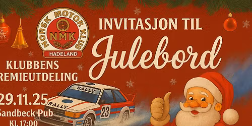 Julebord m/ premieutdeling NMK Hadeland 2025