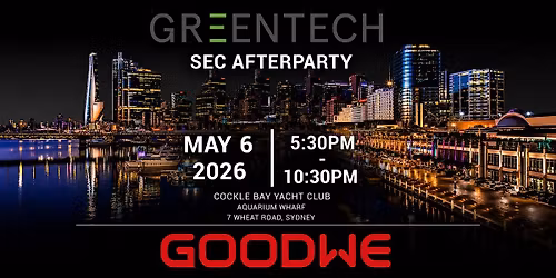 GREENTECH SEC AFTERPARTY