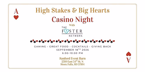 High Stakes & Big Hearts Casino Night