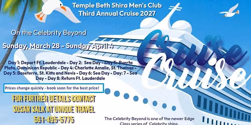 TBS Annual Cruise, hosted by the Men's Club