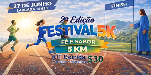 2\u00aa Edi\u00e7\u00e3o FESTIVAL 5K - f\u00e9 e sabor