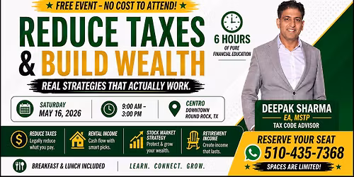 Tax & Finance | Free Lunch & Learn For High Income Earners