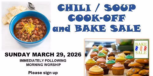 Chili\/Soup Cook-off and Bake Sale