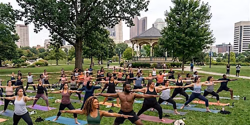 Free Community Yoga + Sound Bath in Goodale Park