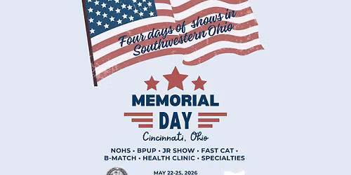 The Memorial Day Dog Shows in SW Ohio