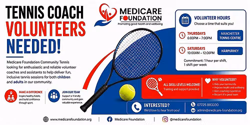 Tennis Coach Volunteers Needed!