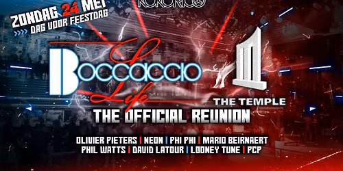 BOCCACCIO & THE TEMPLE \u2022 OFFICIAL REUNION PARTY