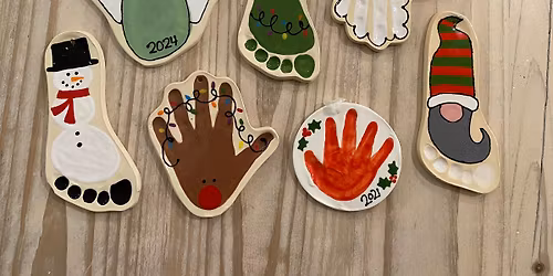 Clay Handprint Ornaments