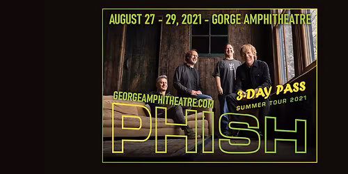 Phish - 3 Day Pass at Ruoff Music Center