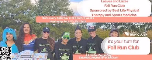 Fall Run Club+ Leaves and Laces Demo day with FREE Consult with Best Life PT and Sports Medicine