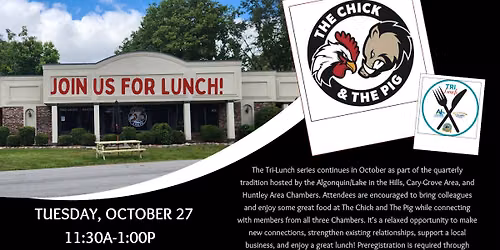 Tri-Lunch at The Chick and The Pig with Algonquin\/LITH, Cary-Grove and Huntley Chambers