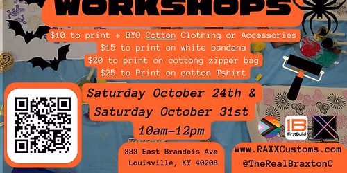 Spooky Block Printing Workshop with Braxton