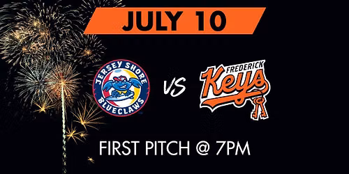 Hockey Night | Jersey Shore BlueClaws vs Frederick Keys @7pm — 21 Stadium Dr., Frederick, MD, United States, Maryland 21703