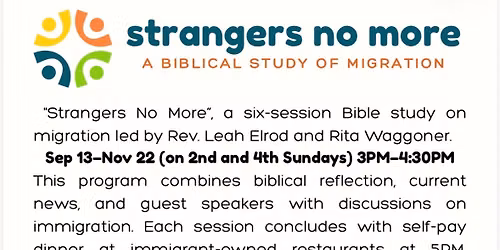 Strangers No More: A Biblical Study of Migration 