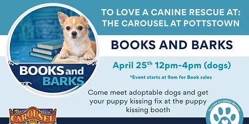 Books and Barks - The Carousel in Pottstown- Meet & Greet