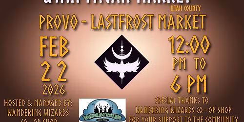 LASTFROST Market - PROVO - Utah Pagan Market