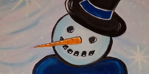 Brushes & Brews: Smiley Snowman