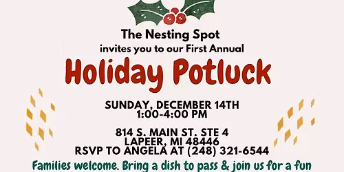 Holiday Potluck!