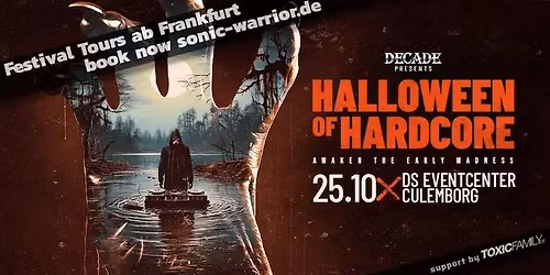 \u25ba Bus-Tour Decade Early Hardcore Halloween of Hardcore 2025 ab Frankfurt