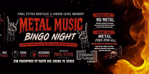 \ud83e\udd18METAL MUSIC BINGO\ud83e\udd18