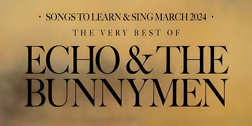 Echo and the Bunnymen Bournemouth Tickets