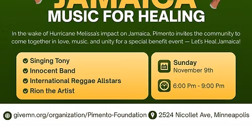 Hurricane Melissa Benefit Concert for Jamaica: Music for Healing