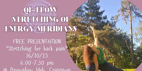 QI-FLOW,STRETCHING OF ENERGY MERIDIANS WEEKLY COURSE