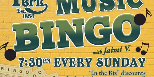  Music Bingo Hosted By Jaimi V & It's Industry Night