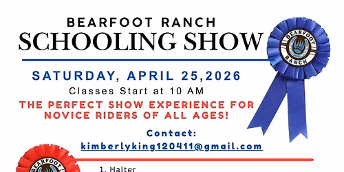 Schooling Horse Show at Bearfoot Ranch