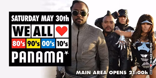 We All Love 80's 90's 00's 10's - Panama - Amsterdam