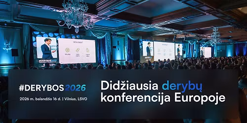 Tarptautin\u0117 deryb\u0173 konferencija #DERYBOS2026