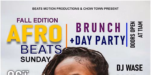 AFROBEATS BRUNCH & DAY PARTY