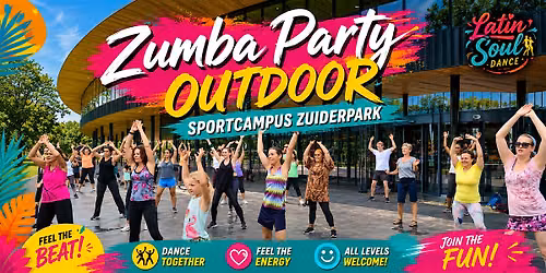Zumba Party Outdoor Sportcampus Zuiderpark