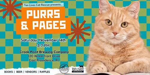 Ten Lives Cat Rescue Presents "Purrs & Pages" Grown-Up Book Fair