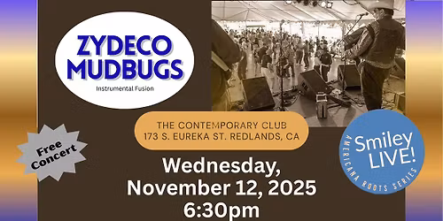 Smiley LIVE! Presents: Zydeco Mudbugs