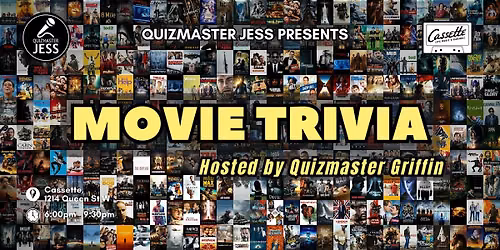 Movie Trivia at Cassette by the Quizmaster Jess Team