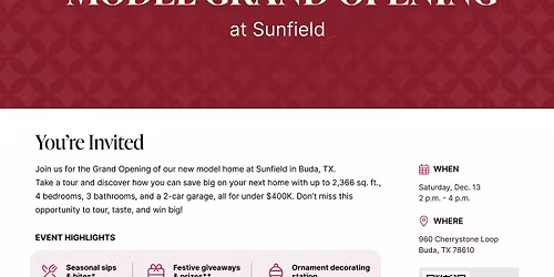 Taylor Morrison Model Grand Opening at Sunfield