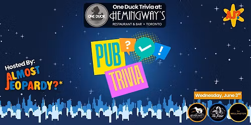 Pub Trivia Hosted by Almost Jeopardy!