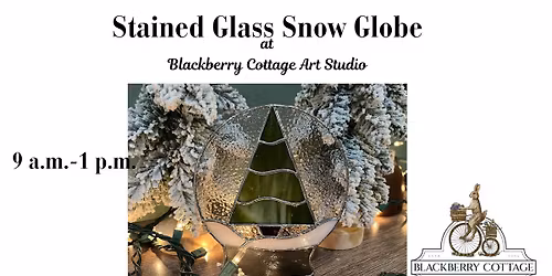 Stained Glass Snow Globe