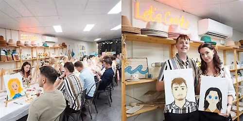 Date Night Paint and Sip Workshop \u2013 Gold Coast | Paint your Partner Anime S