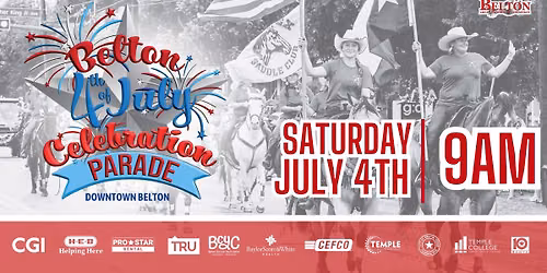Belton's 4th of July Celebration - Parade in Downtown Belton