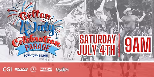 Belton's 4th of July Celebration - Parade in Downtown Belton