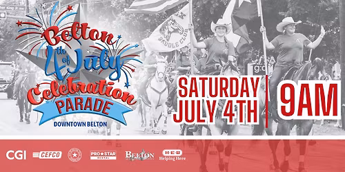 Belton's 4th of July Celebration - Parade in Downtown Belton