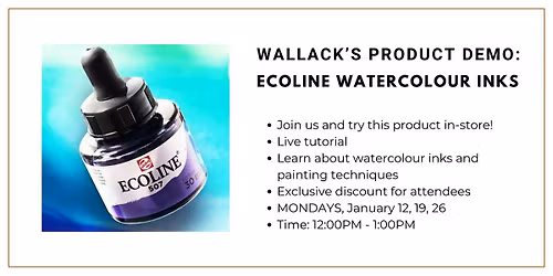 Wallack's Product Demo: Ecoline Watercolour Inks