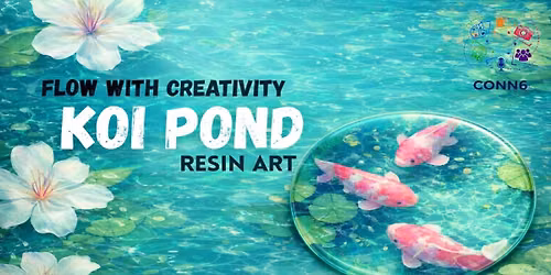 Koi Pond Resin Art